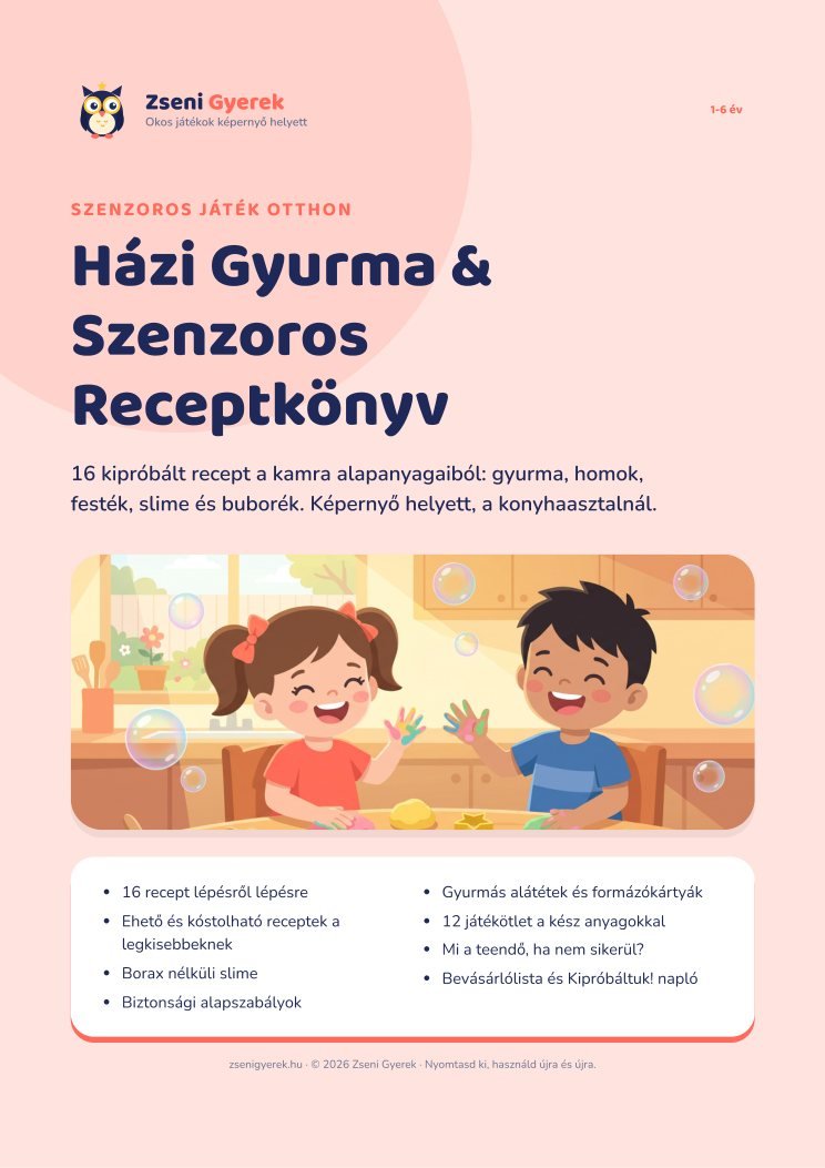 Házi Gyurma & Szenzoros Receptkönyv - 1. oldal