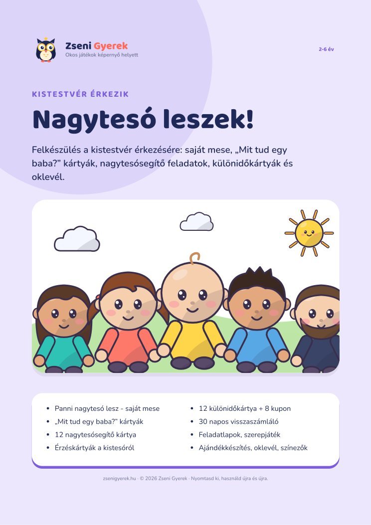 Nagytesó leszek! Csomag - 1. oldal